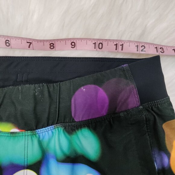 Lululemon Men's Black/Multi City Lights Pattern Blink Me Athletic Shorts Size S - Picture 13 of 15
